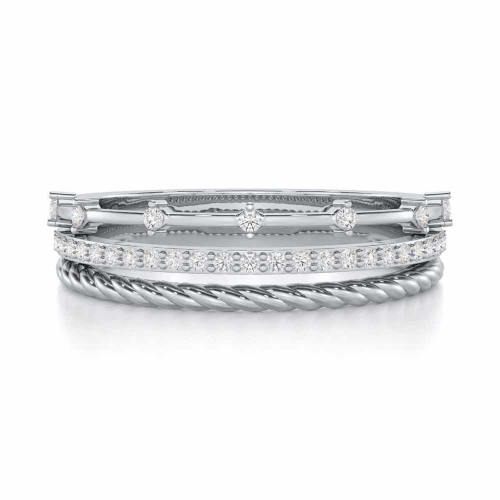 La-vish Silver Ring - White Gold - Image 4
