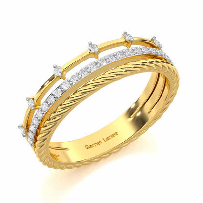 La-vish Silver Ring - Yellow Gold - Image 1