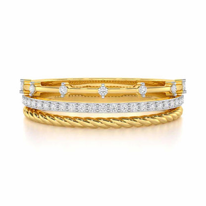 La-vish Silver Ring - Yellow Gold - Image 4