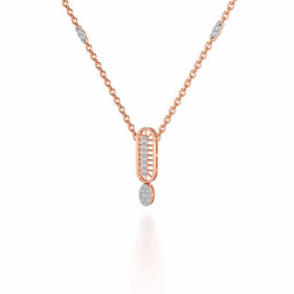 Laddered Silver Pendant - Rose Gold - Image 3