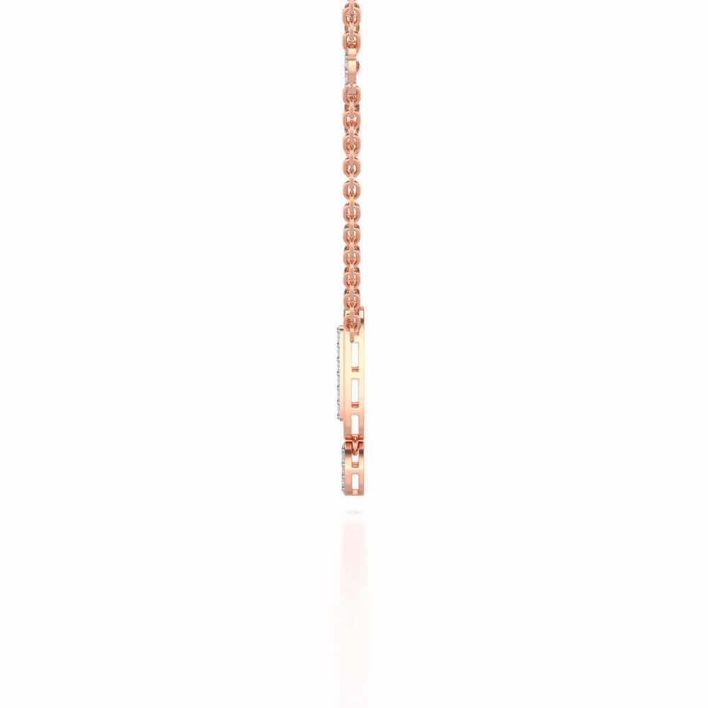 Laddered Silver Pendant - Rose Gold - Image 4