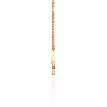 Laddered Silver Pendant - Rose Gold - Image 4