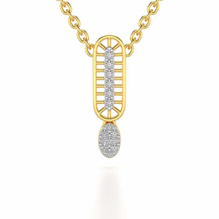 Laddered Silver Pendant - Yellow Gold - Image 1