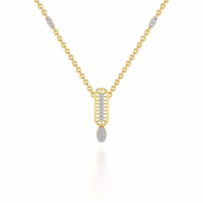 Laddered Silver Pendant - Yellow Gold - Image 2