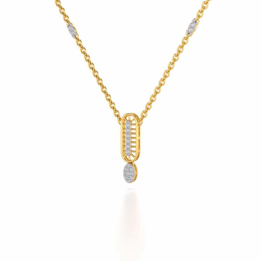 Laddered Silver Pendant - Yellow Gold - Image 3