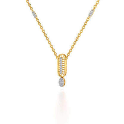 Laddered Silver Pendant - Yellow Gold - Image 3