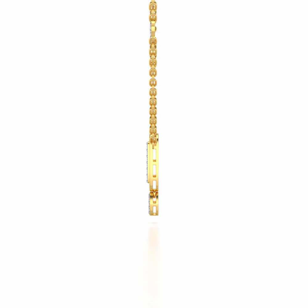 Laddered Silver Pendant - Yellow Gold - Image 4