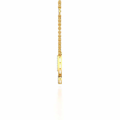 Laddered Silver Pendant - Yellow Gold - Image 4