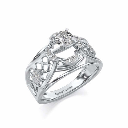 Lalita Solitaire Ring - White Gold - Image 1