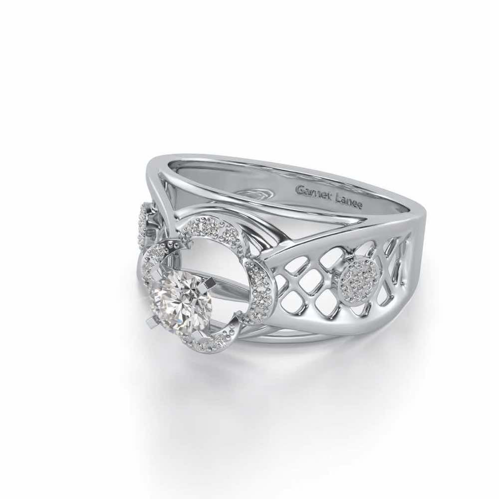Lalita Solitaire Ring - White Gold - Image 2
