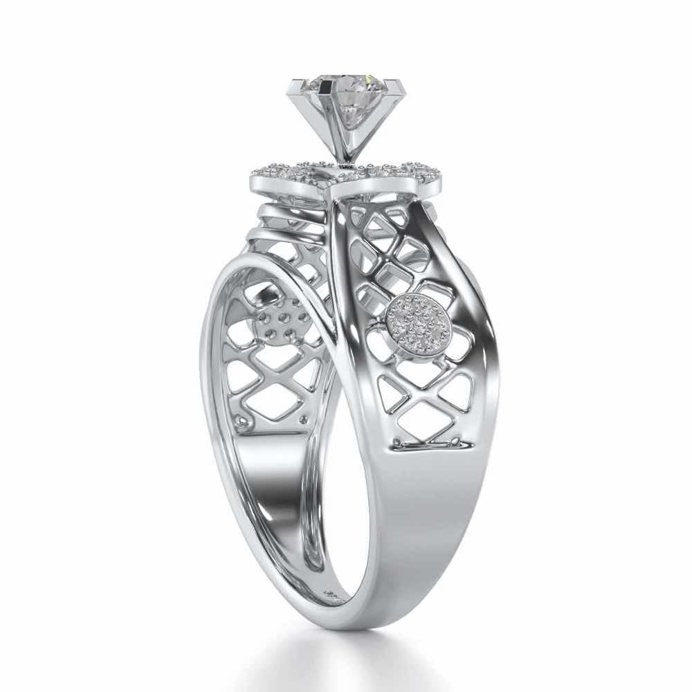 Lalita Solitaire Ring - White Gold - Image 3