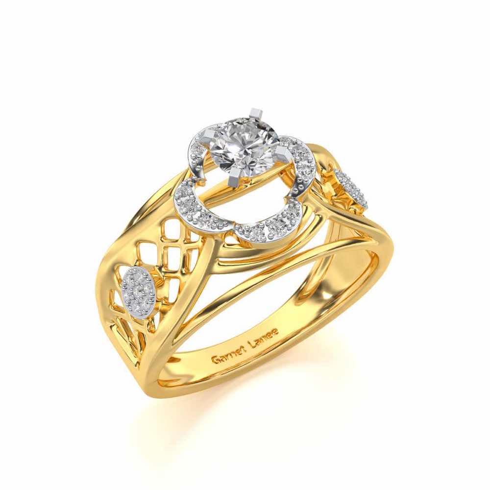 Lalita Solitaire Ring - Yellow Gold - Image 1