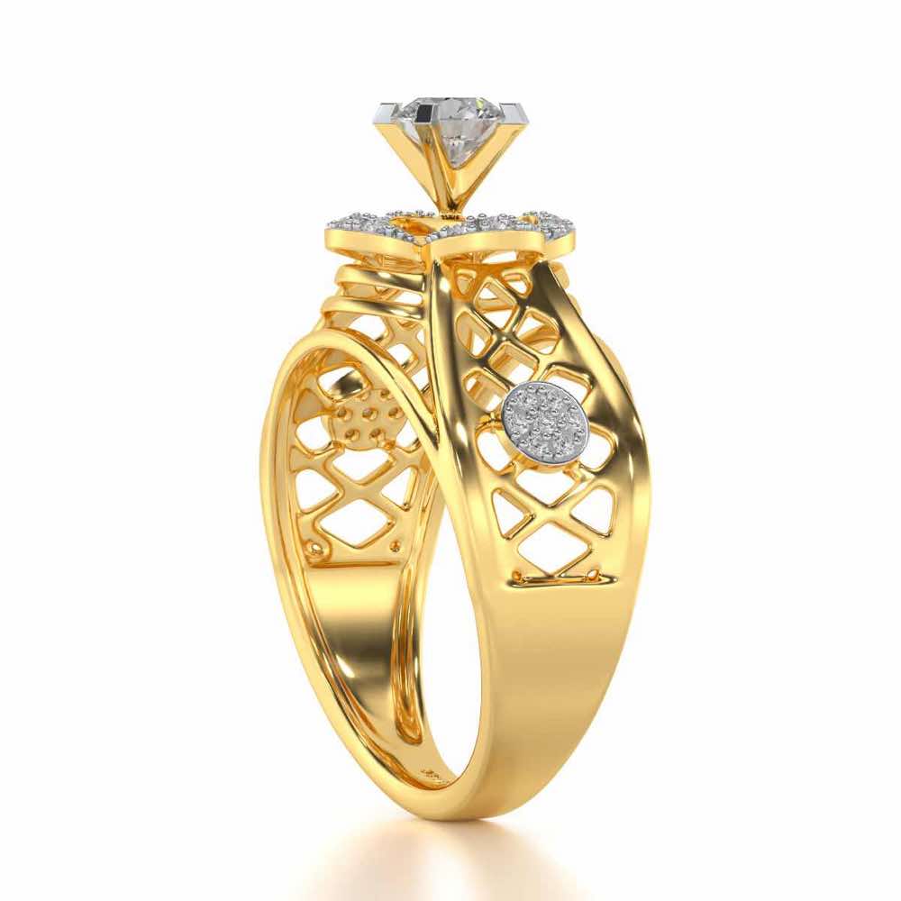 Lalita Solitaire Ring - Yellow Gold - Image 3