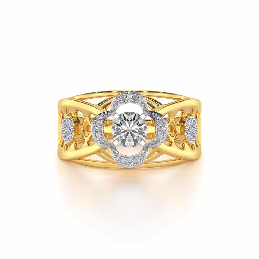 Lalita Solitaire Ring - Yellow Gold - Image 4