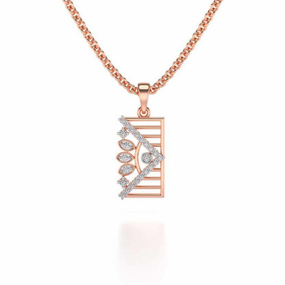 Lanee Crown Pendant - Rose Gold - Image 1