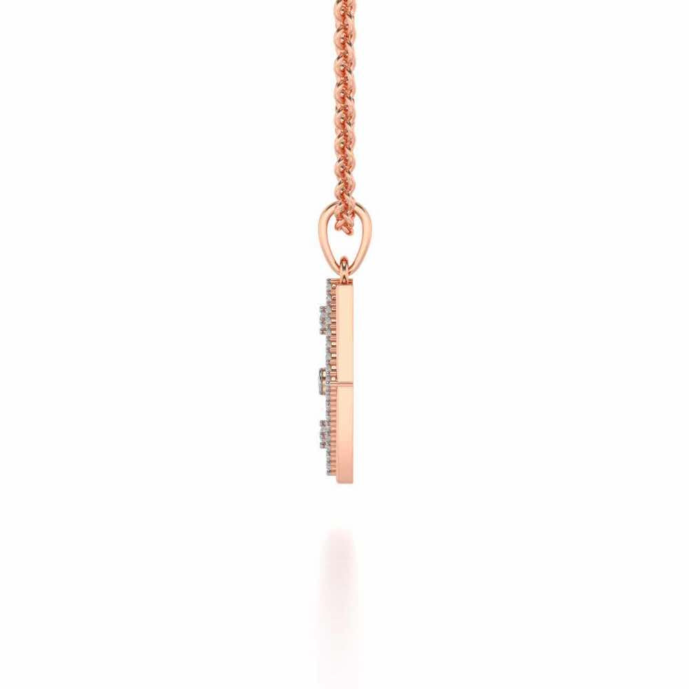 Lanee Crown Pendant - Rose Gold - Image 3