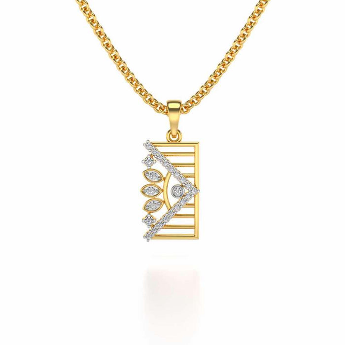 Lanee Crown Pendant - Yellow Gold - Image 1