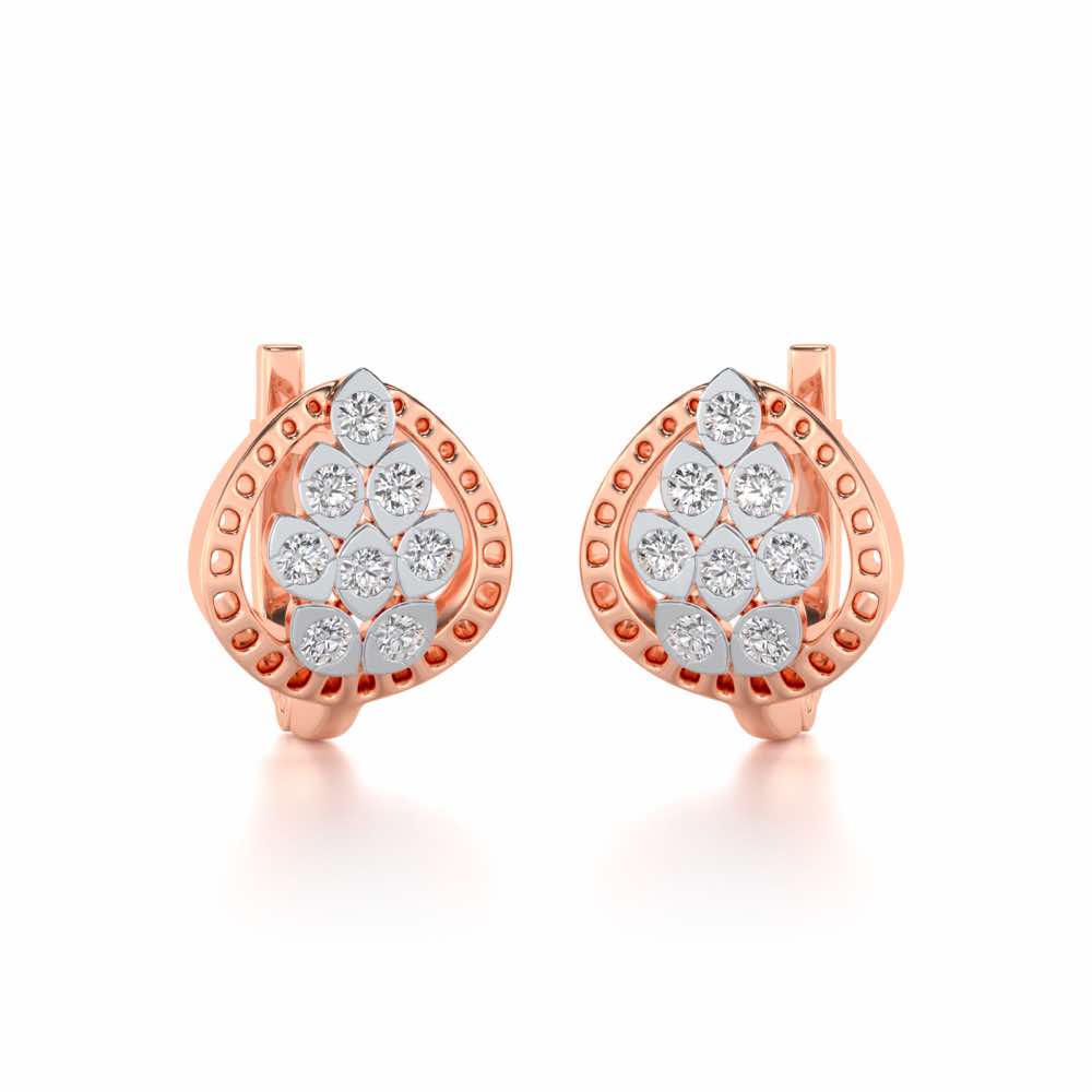 Lavish Leaves Silver Bali - Rose Gold - Image 1