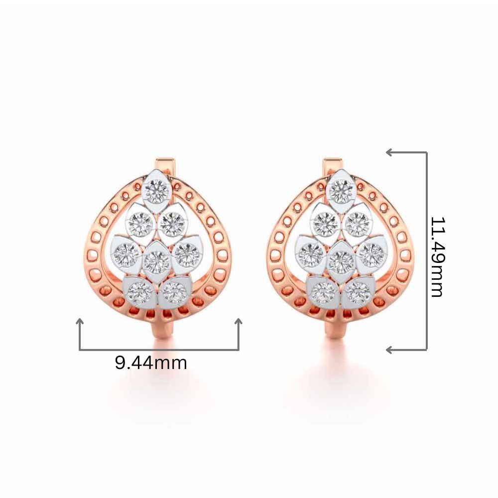 Lavish Leaves Silver Bali - Rose Gold - Image 2