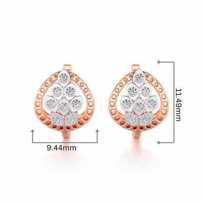 Lavish Leaves Silver Bali - Rose Gold - Image 2