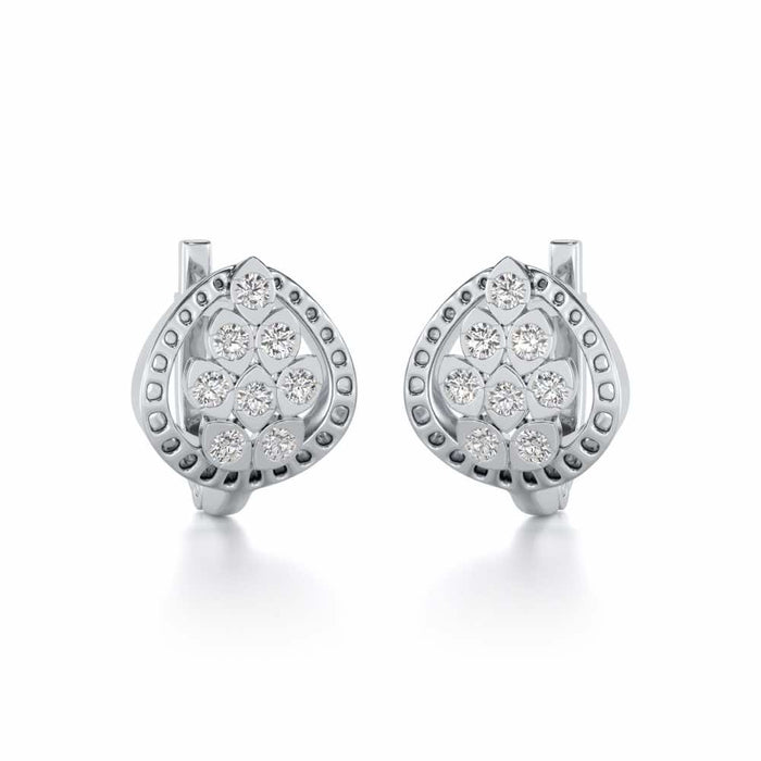 Lavish Leaves Silver Bali - White Gold - Image 1