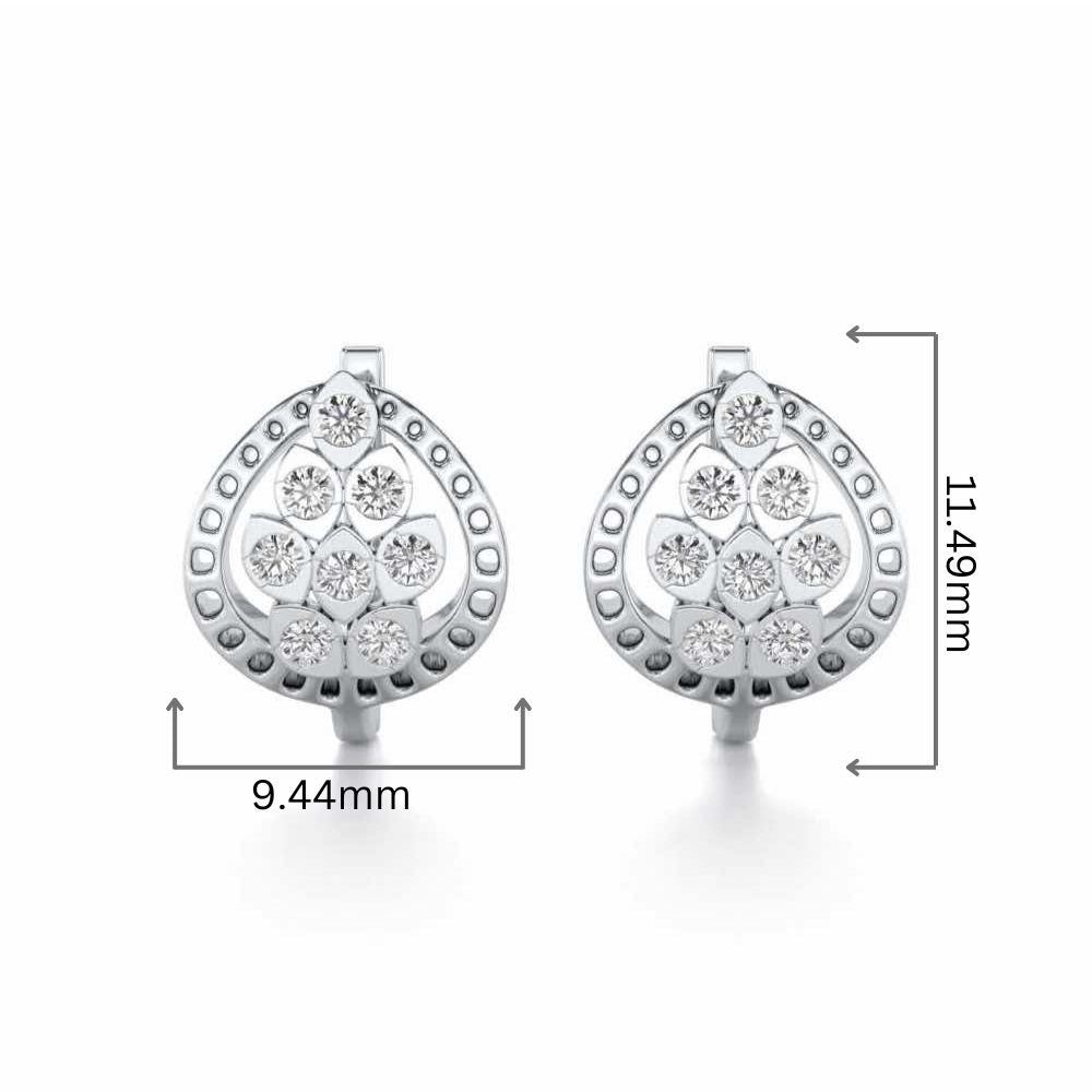 Lavish Leaves Silver Bali - White Gold - Image 2