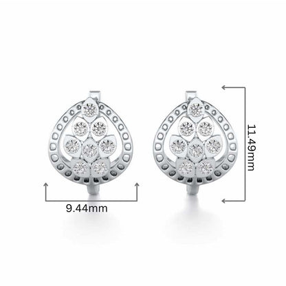 Lavish Leaves Silver Bali - White Gold - Image 2