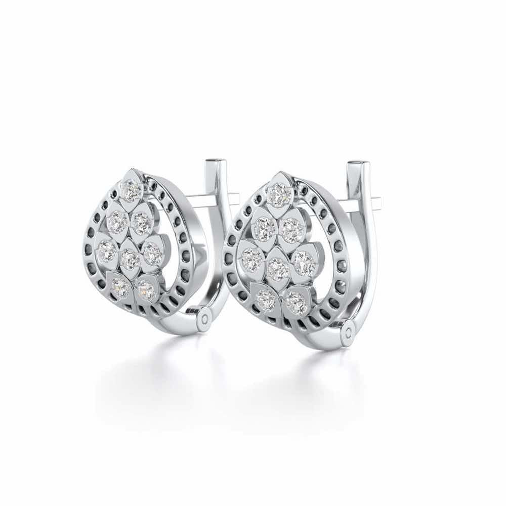 Lavish Leaves Silver Bali - White Gold - Image 3