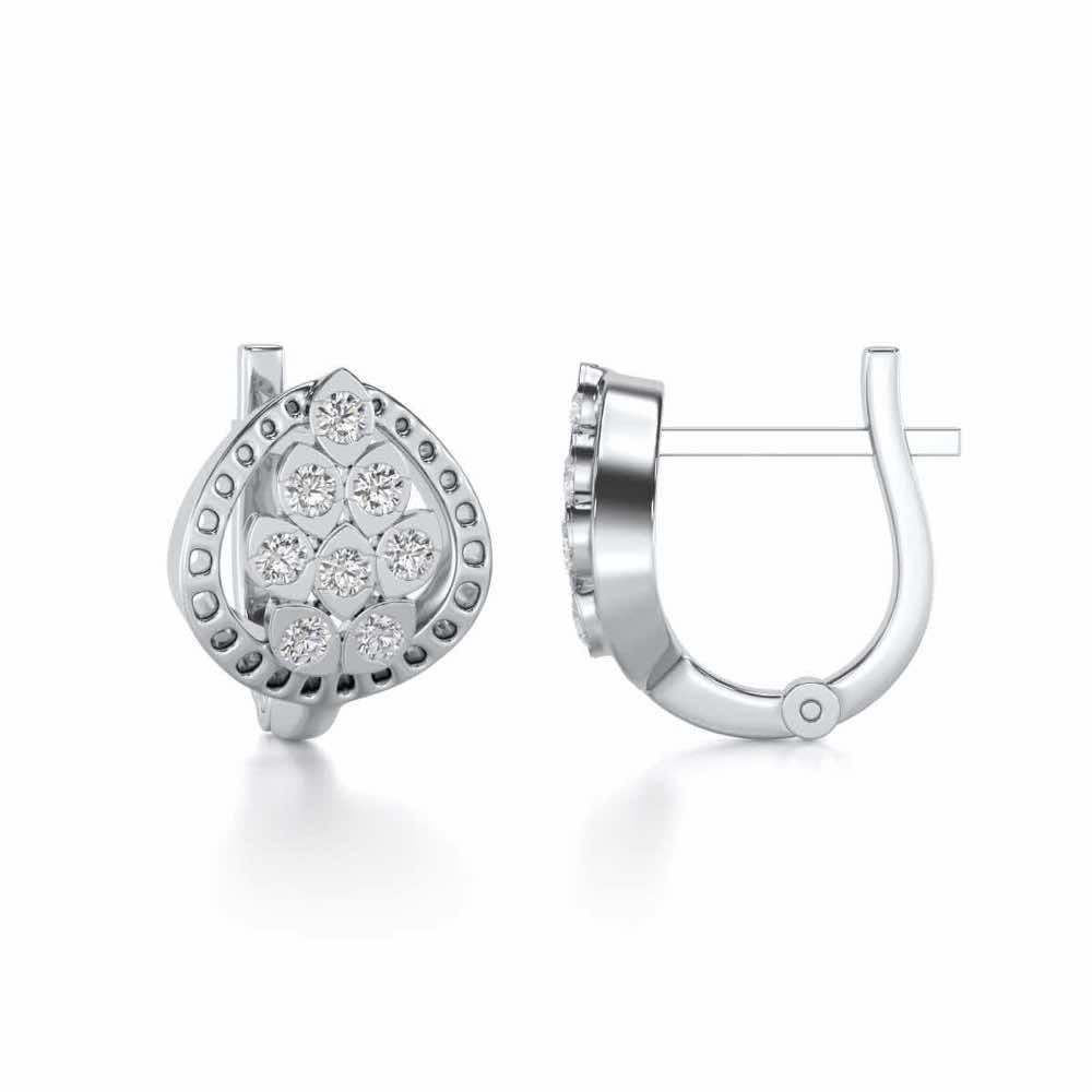 Lavish Leaves Silver Bali - White Gold - Image 4