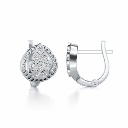 Lavish Leaves Silver Bali - White Gold - Image 4