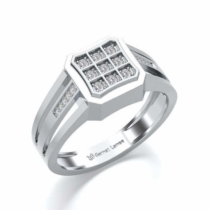 Lavish Ring For Men - White Gold - Image 1