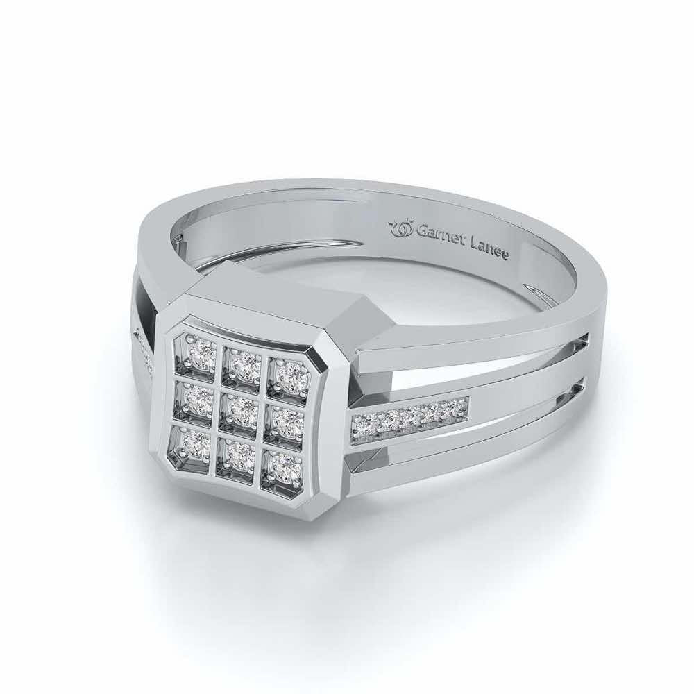 Lavish Ring For Men - White Gold - Image 2