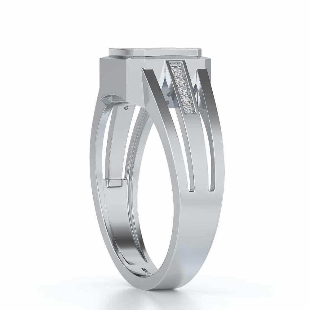 Lavish Ring For Men - White Gold - Image 3