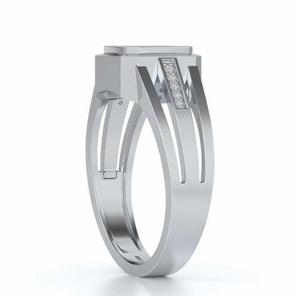 Lavish Ring For Men - White Gold - Image 3