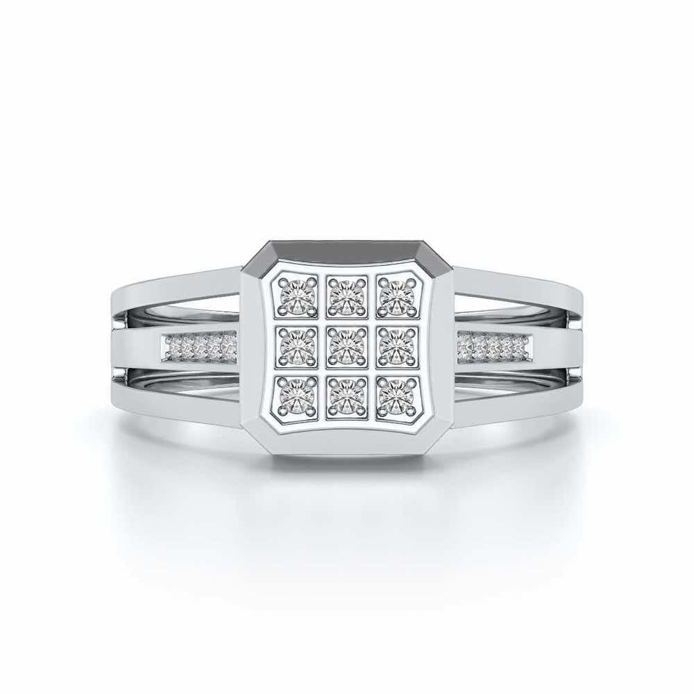 Lavish Ring For Men - White Gold - Image 4