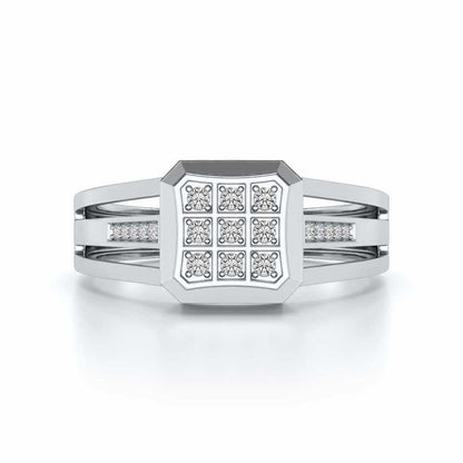 Lavish Ring For Men - White Gold - Image 4
