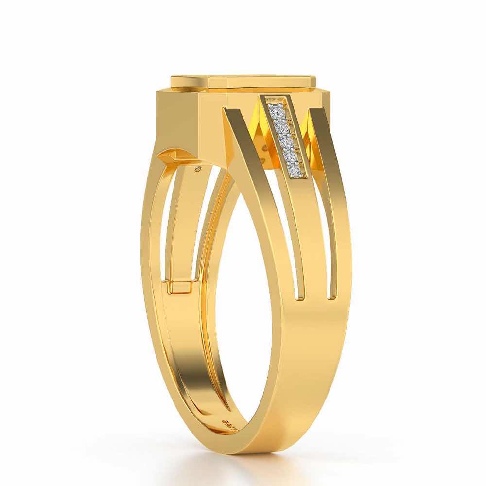 Lavish Ring For Men - Yellow Gold - Image 3
