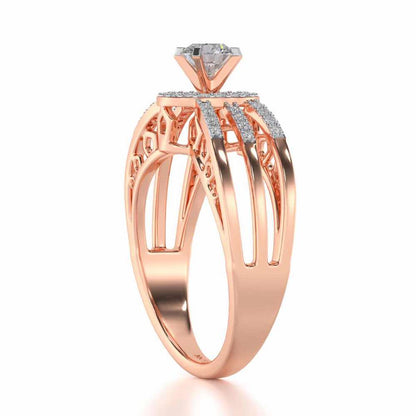 Layan Solitaire Ring - Rose Gold - Image 3