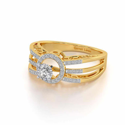 Layan Solitaire Ring - Yellow Gold - Image 2