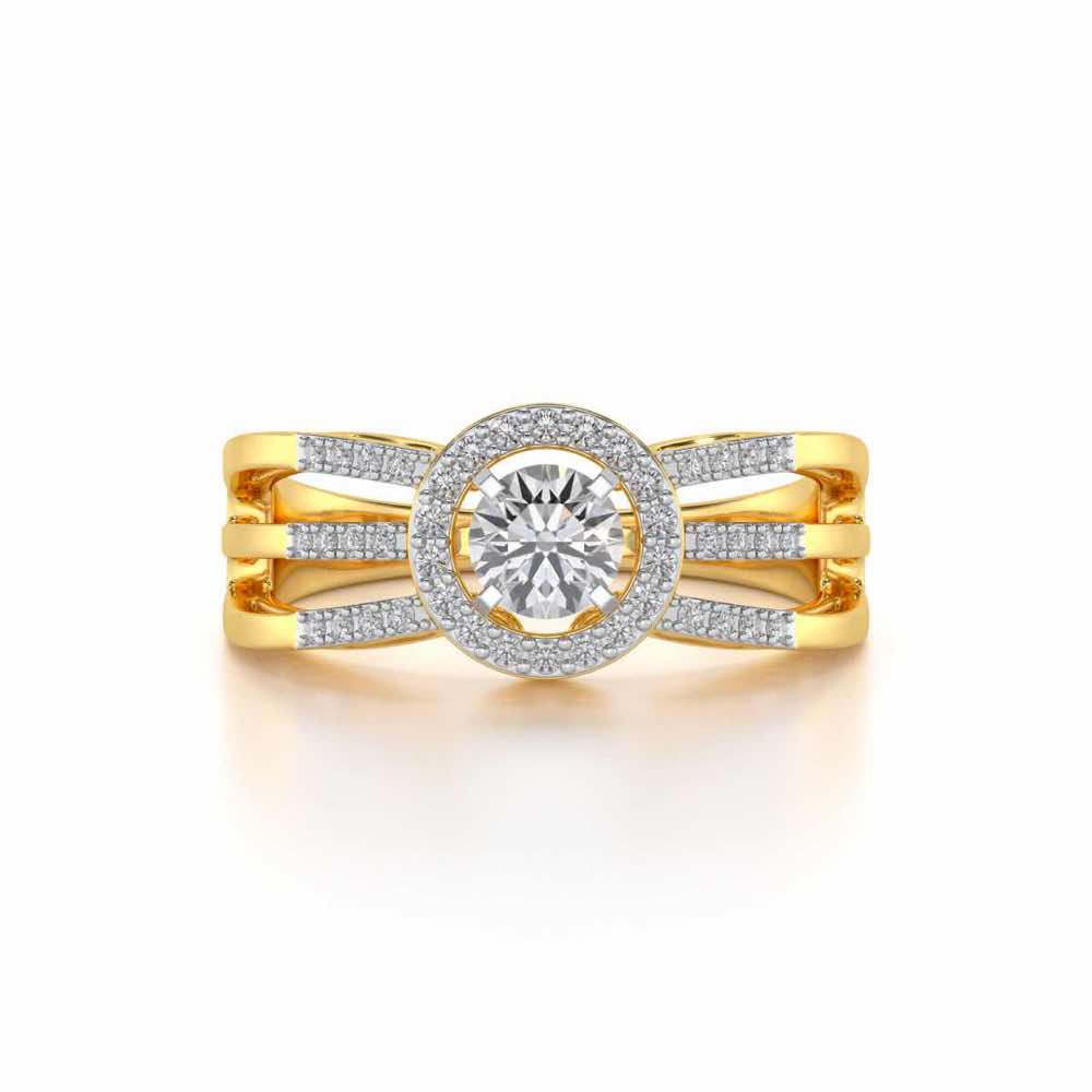 Layan Solitaire Ring - Yellow Gold - Image 4