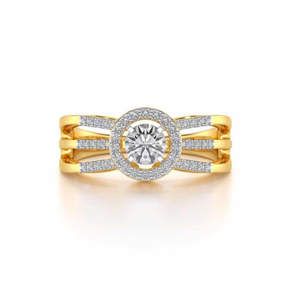 Layan Solitaire Ring - Yellow Gold - Image 4