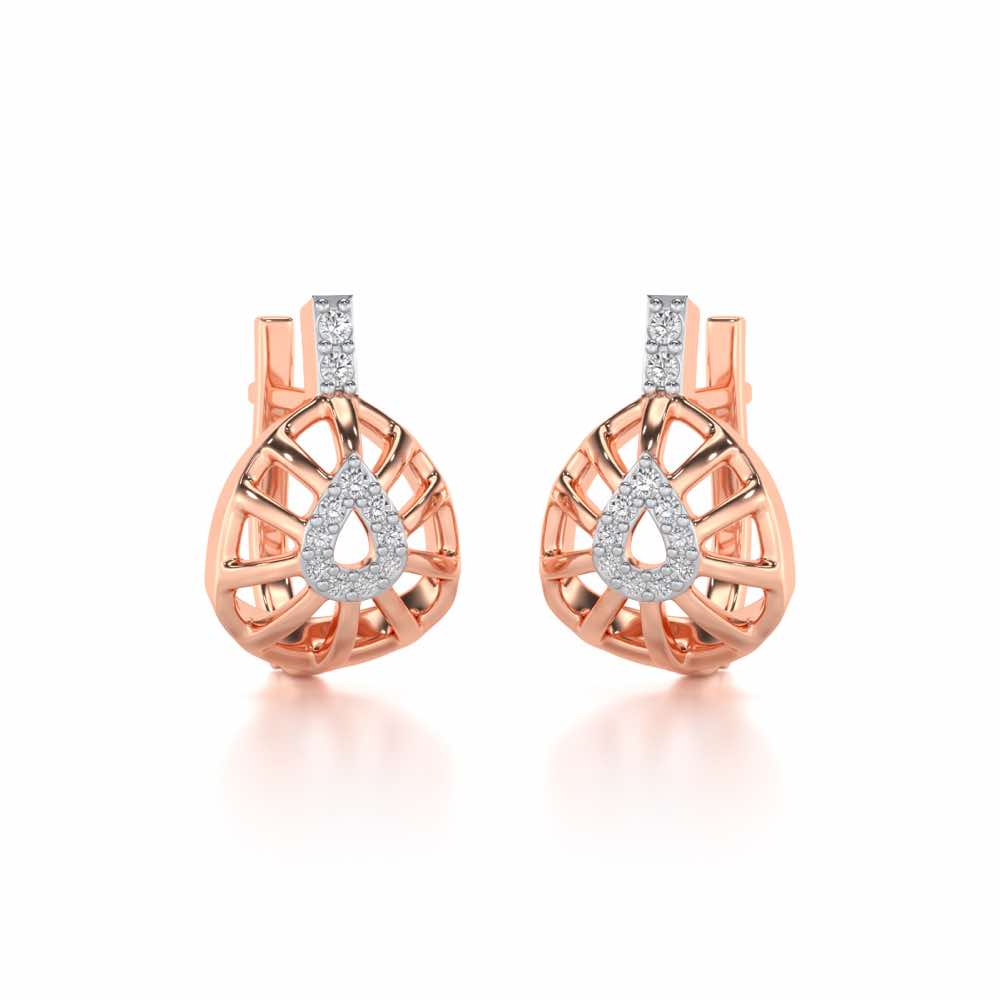 Leaf Amulet Silver Bali - Rose Gold - Image 1