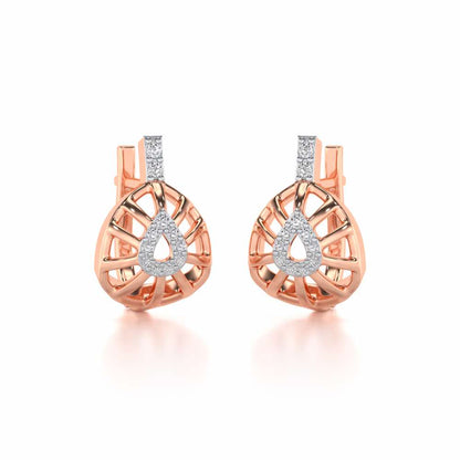 Leaf Amulet Silver Bali - Rose Gold - Image 1
