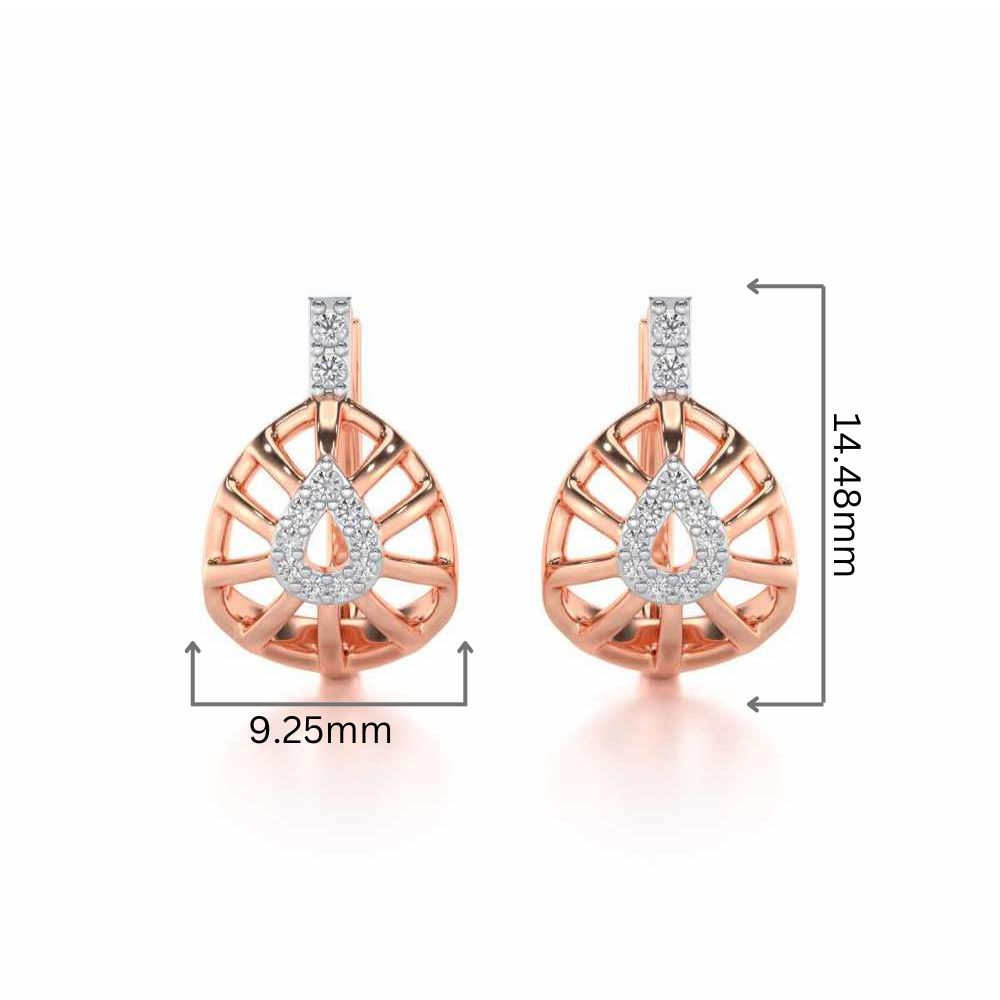 Leaf Amulet Silver Bali - Rose Gold - Image 2