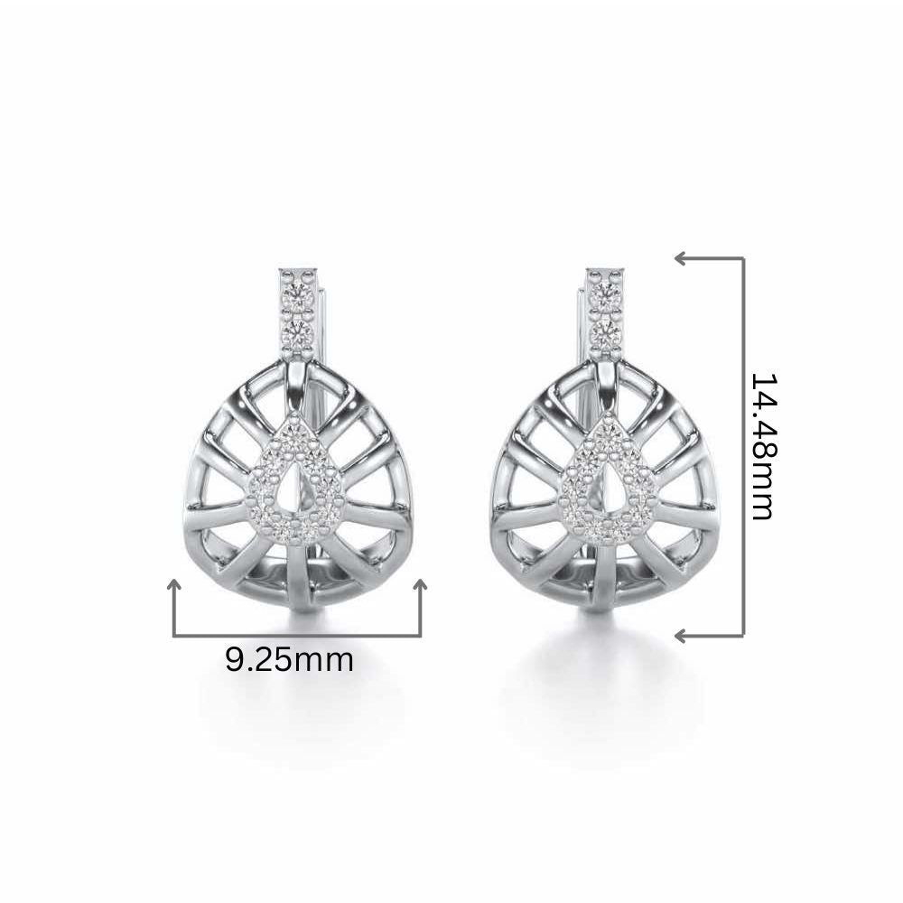Leaf Amulet Silver Bali - White Gold - Image 2