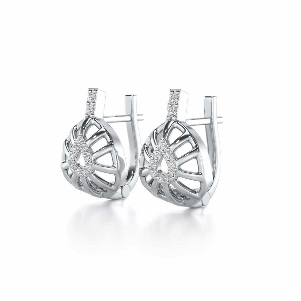 Leaf Amulet Silver Bali - White Gold - Image 3