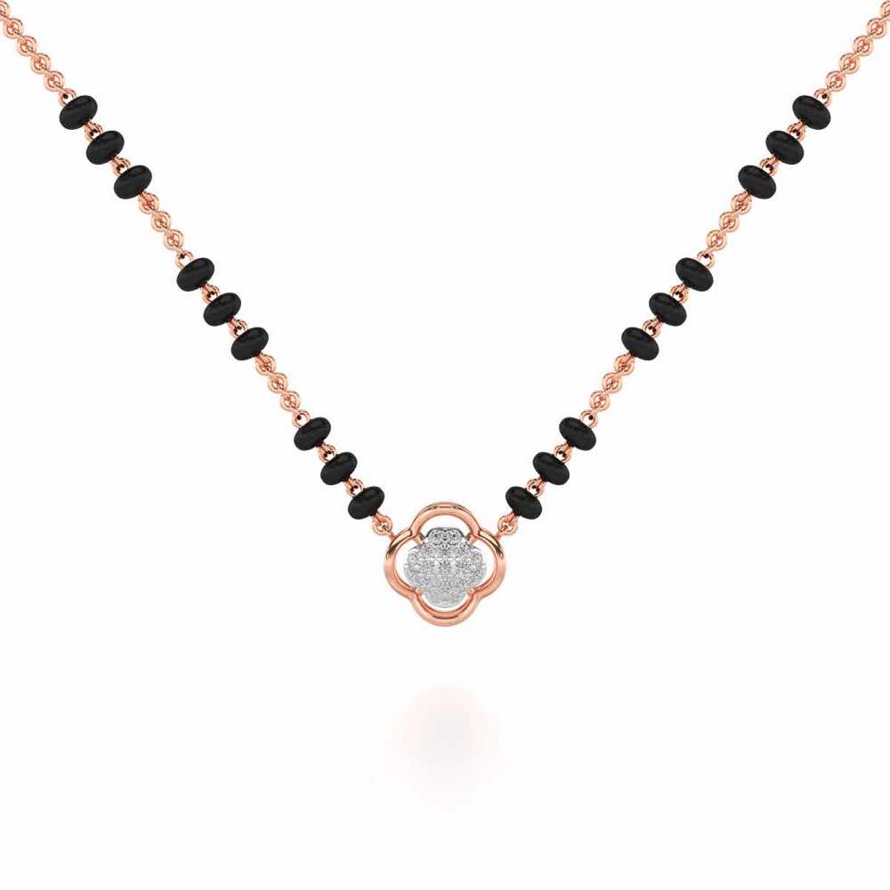 Leela Silver Mangalsutra - Rose Gold - Image 1