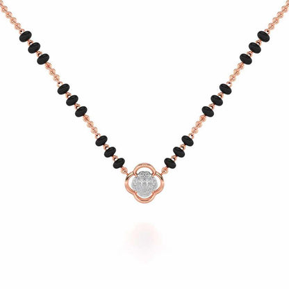 Leela Silver Mangalsutra - Rose Gold - Image 1