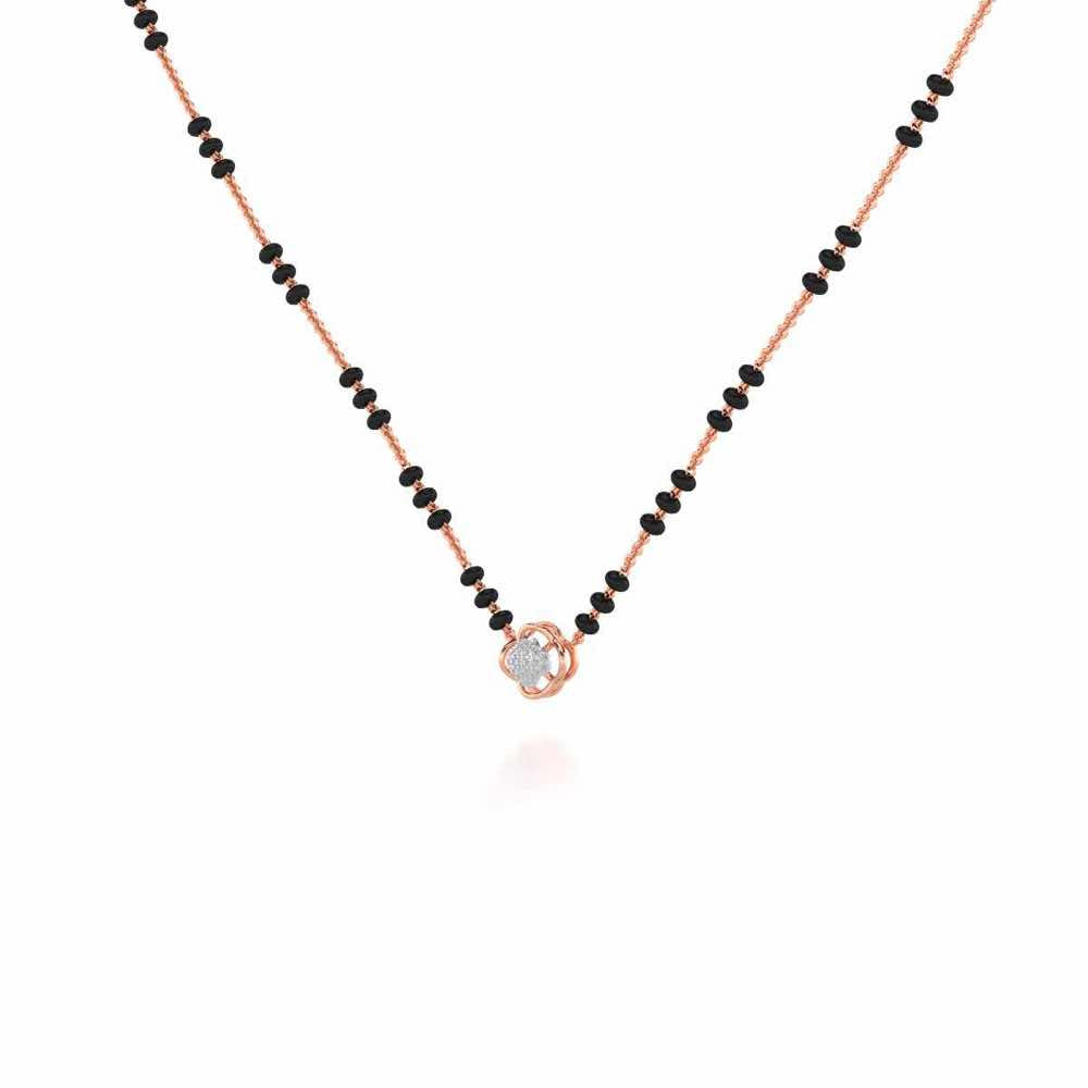 Leela Silver Mangalsutra - Rose Gold - Image 2