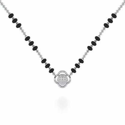 Leela Silver Mangalsutra - White Gold - Image 1